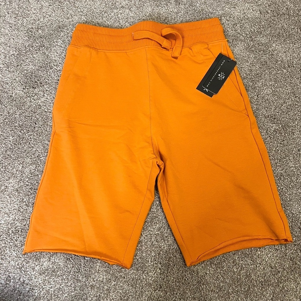 Jordan Craig Legacy Edition Youth‎ French Terry Shorts Pockets Size 12 Orange